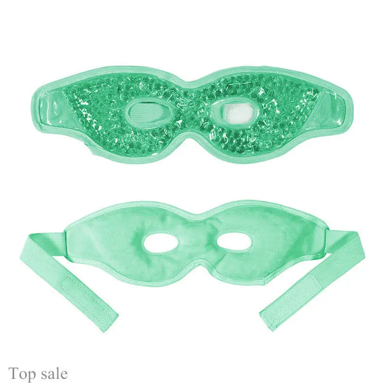 Cooling Gel Eye Mask – Reusable Hot & Cold Compress with Eye Holes - side view