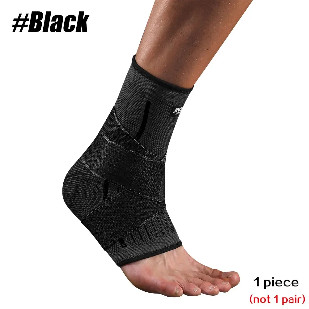 Adjustable Ankle Brace – Compression Sleeve with Stabilising Straps - packaging