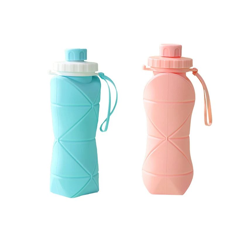Collapsible Silicone Water Bottle – Foldable Flask for Hiking & Travel - view 18