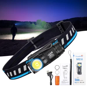 TrustFire MC12 LED Headlamp - 1000 Lumens, Magnetic Rechargeable