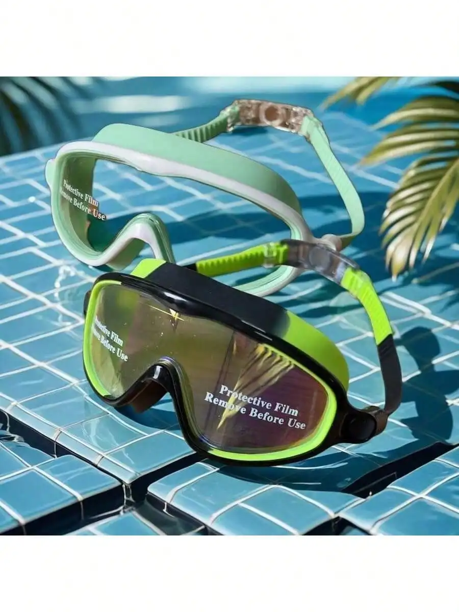 Kids Swim Goggles 2-Pack – Anti-Fog, Anti-UV, Wide Vision, No-Leak - color options