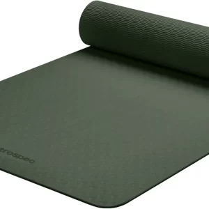 Non-Slip TPE Yoga Mat 6mm – Thick Exercise Mat with Carry Strap