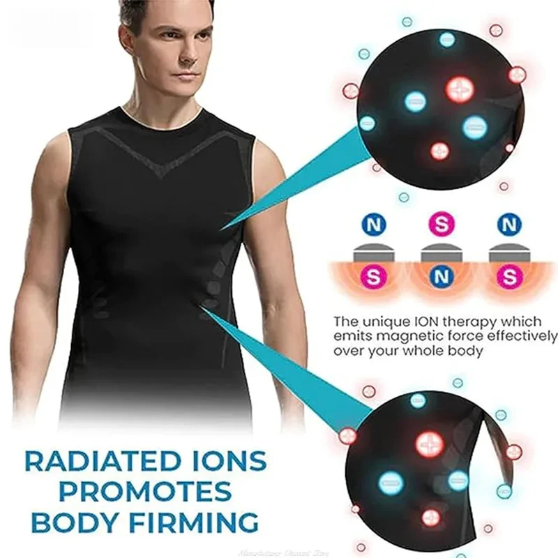 Men's Ice Silk Compression Vest - Cooling Quick-Dry Base Layer Tank Top M-4XL - in use