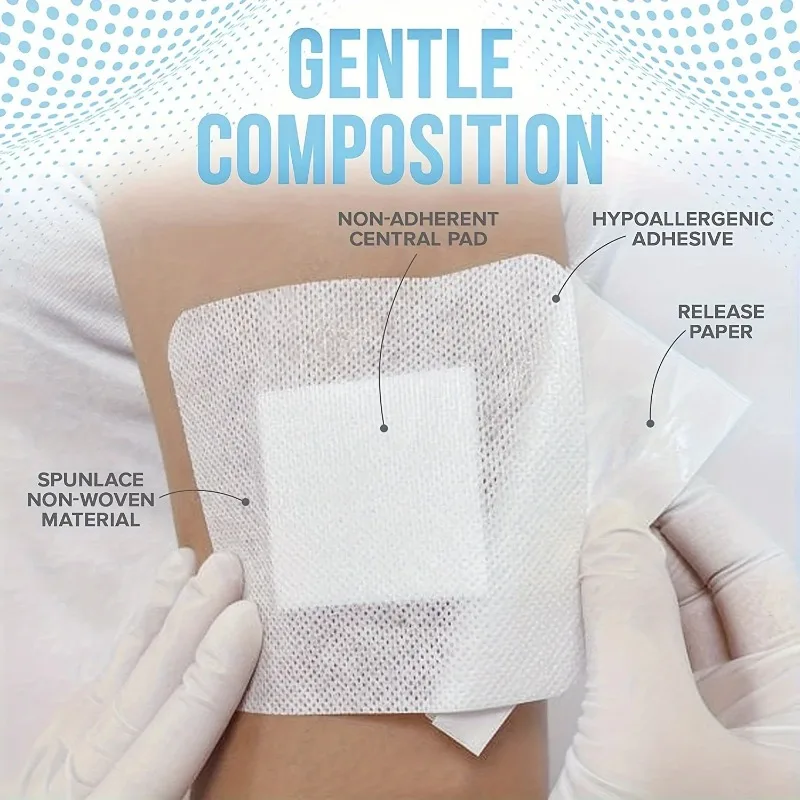 Adhesive Bandages 50-Pack – Non-Woven, Easy-Tear Wound Dressings - in use