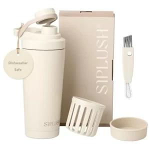 Insulated Stainless Steel Protein Shaker Bottle 24oz – Leak-Proof, Dishwasher Safe