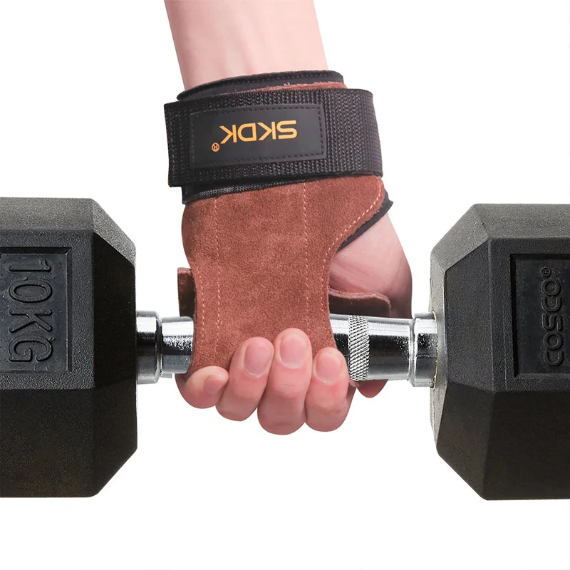 Weight Lifting Grip Pads with Wrist Wraps – Anti-Slip Gym Gloves (Pair) - color options