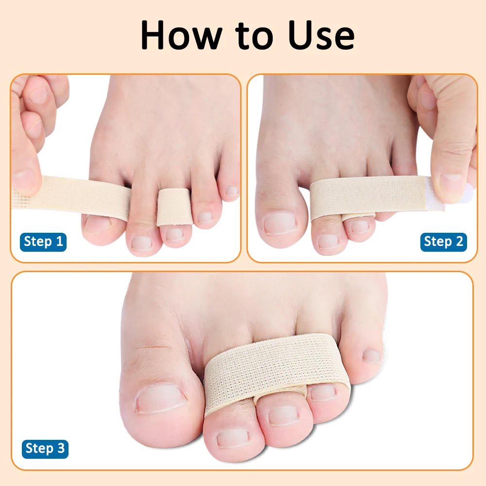 Hammer Toe Straighteners 2-Pack – Toe Splints for Bent & Overlapping Toes - size and dimensions
