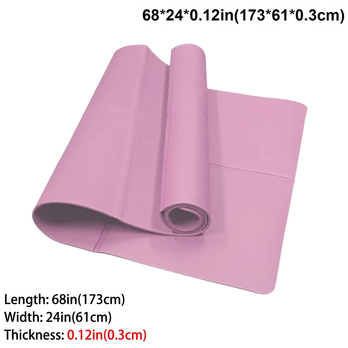 Foldable Yoga Mat Eco Friendly EVA Folding Travel Fitness Exercise 3mm - texture detail