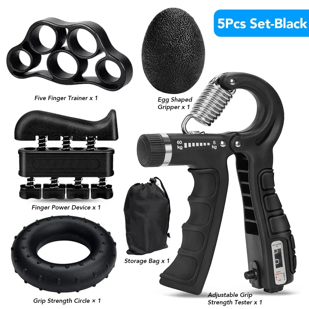 Adjustable Hand Gripper 5–60kg – Forearm & Grip Strength Trainer - view 11