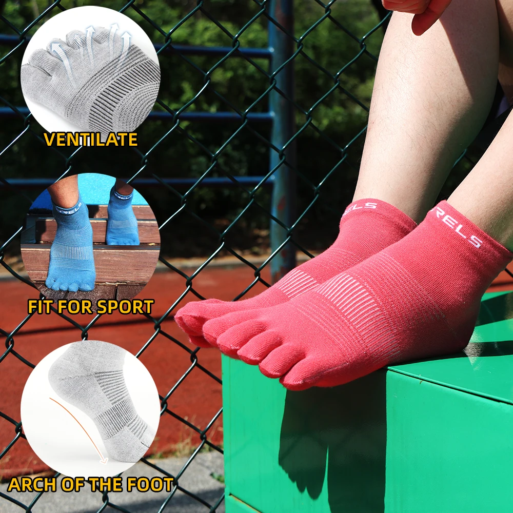 CoolMax Split-Toe Running Socks – Sweat-Wicking Blister Defence - color options