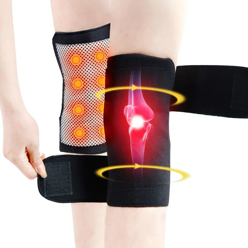 Tourmaline Magnetic Knee Brace Far Infrared Self Heating Pad Arthritis Pain - close-up detail