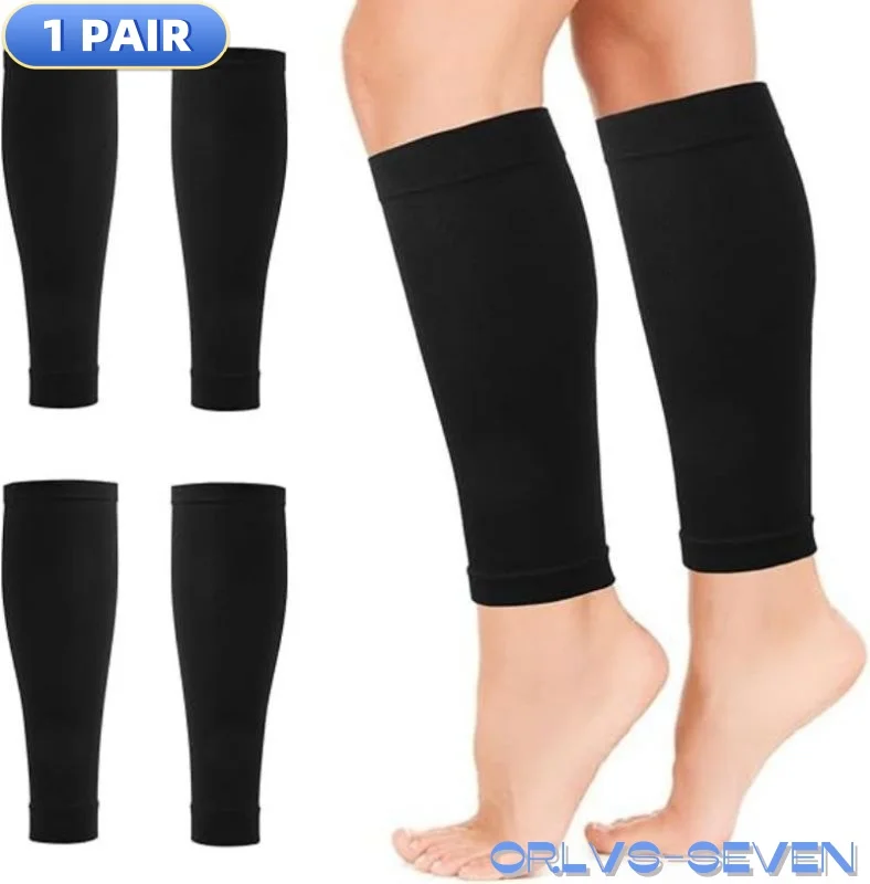 Footless Calf Compression Sleeves – Graduated 20-30 mmHg Support - close-up detail