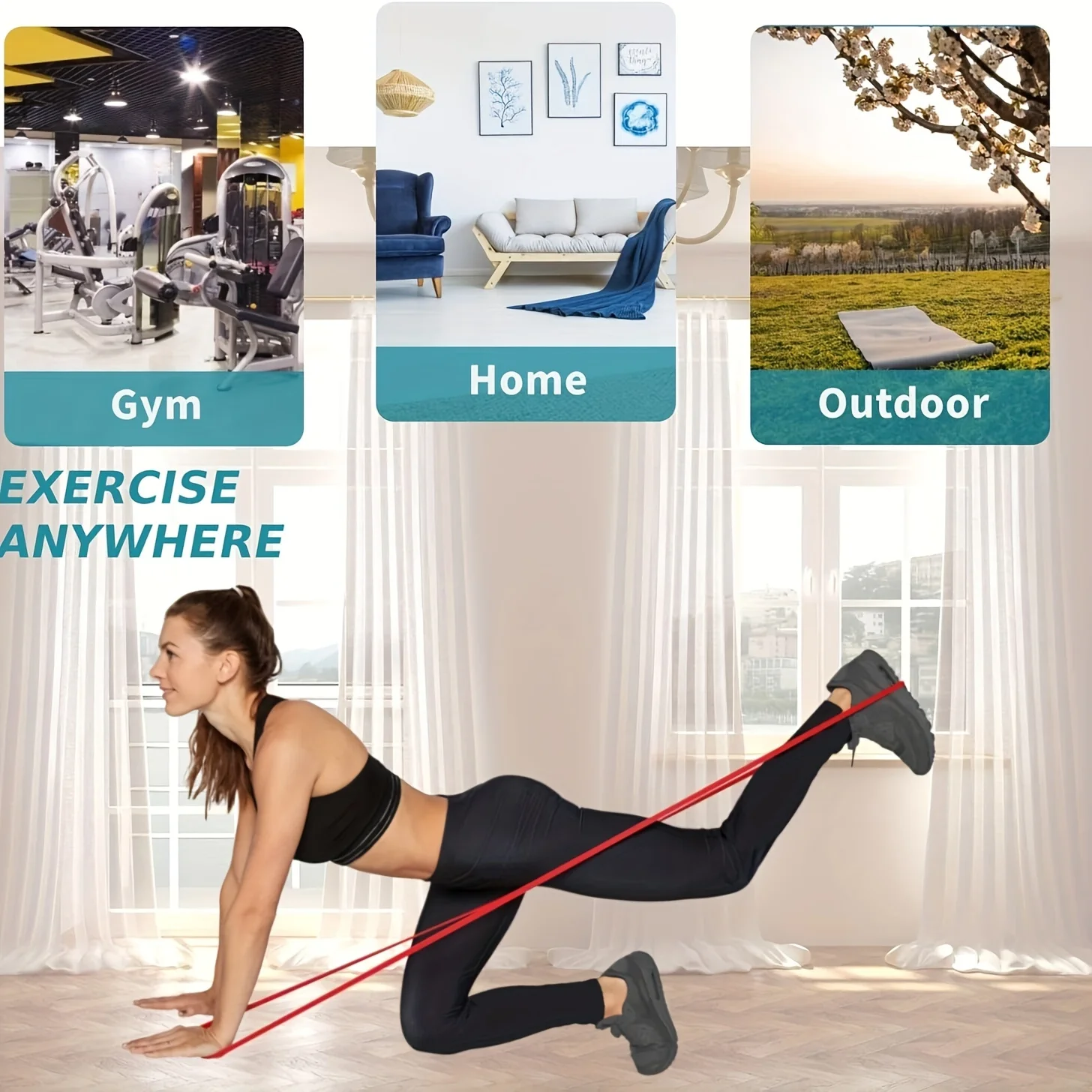 Stackable TPE Resistance Band – Heavy Tension Latex-Free Band