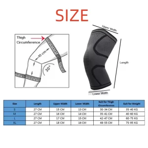 Compression Knee Sleeve – Breathable Support for Running