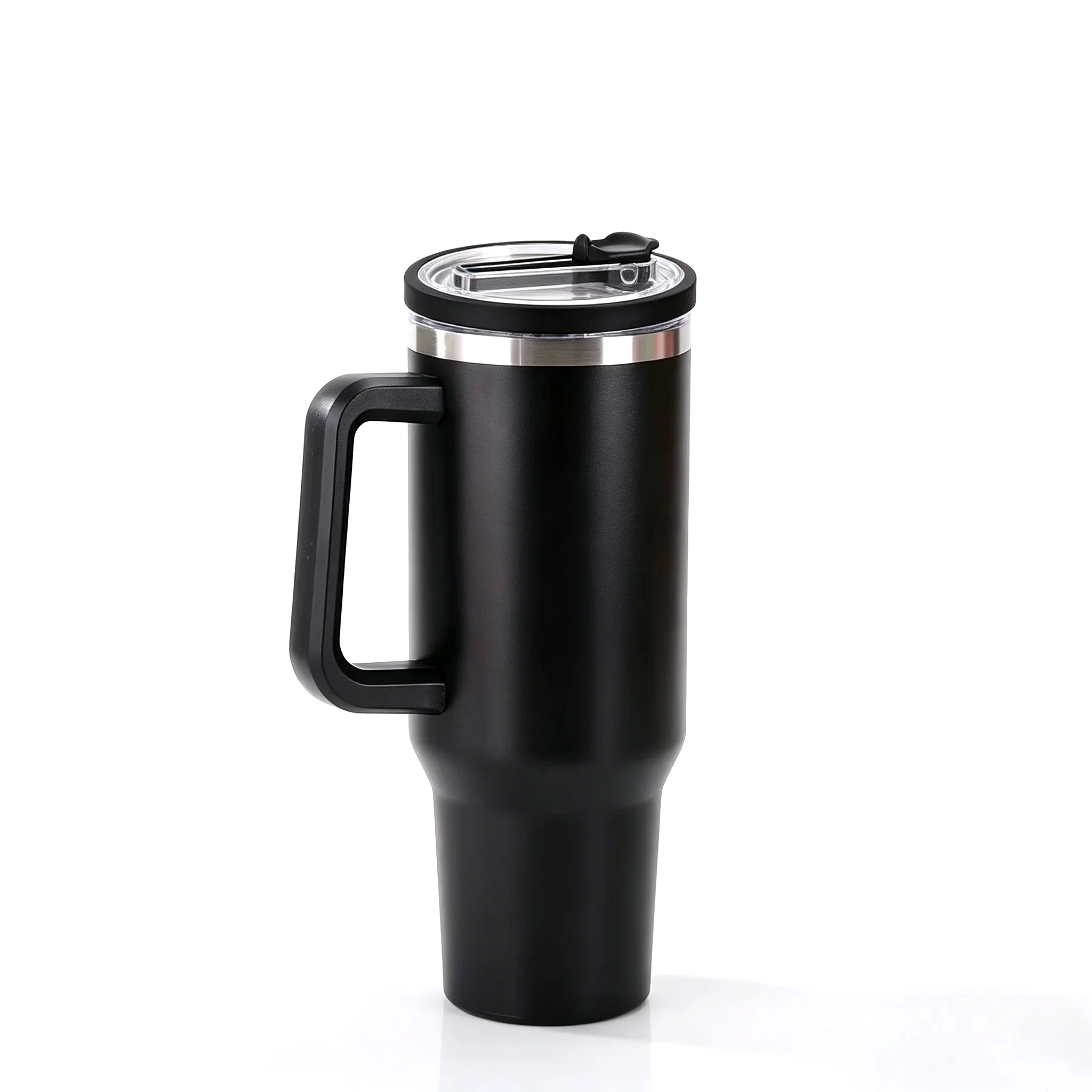 40oz Insulated Tumbler with Handle & Straw – 1200ml Double-Wall Travel Mug - color options