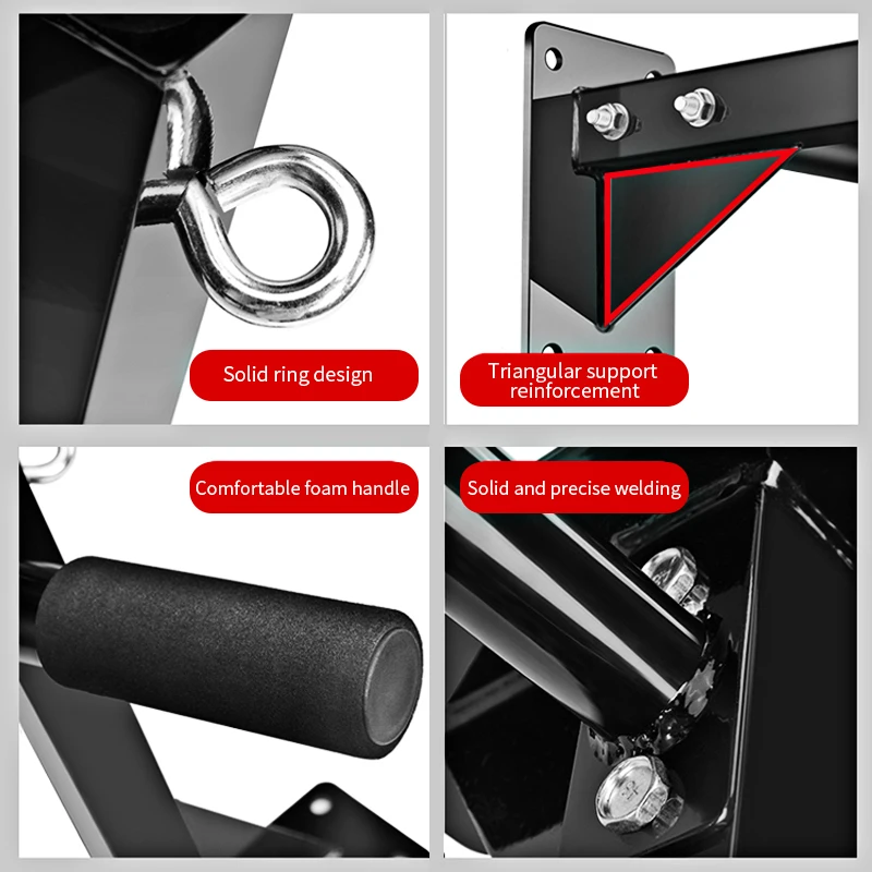 Wall-Mounted Pull-Up Bar-Drill Installation Home Gym Equipment for Indoor Fitness Chin-Up - alternate view