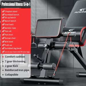 13-in-1 Adjustable Weight Bench – Foldable, 800lb Capacity