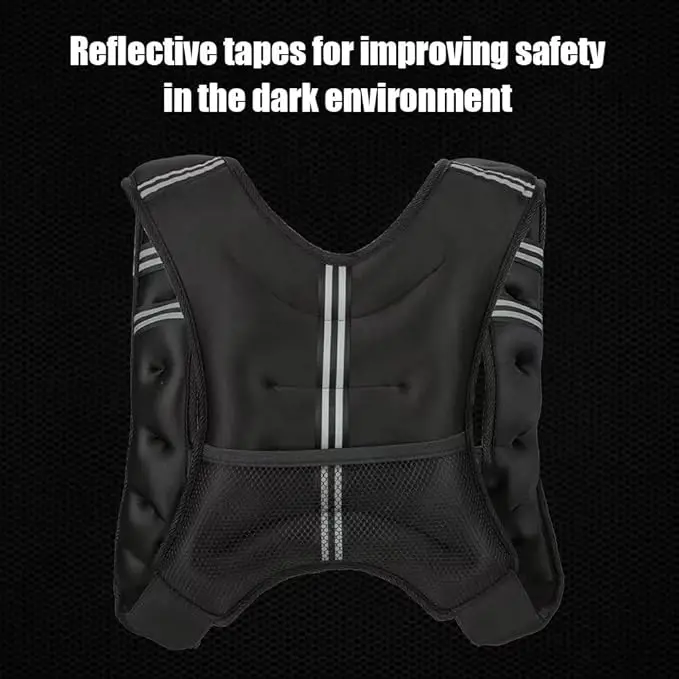 Weighted Vest 12–30lb – Adjustable Weight Vest for Walking, Running & Strength Training - size and dimensions