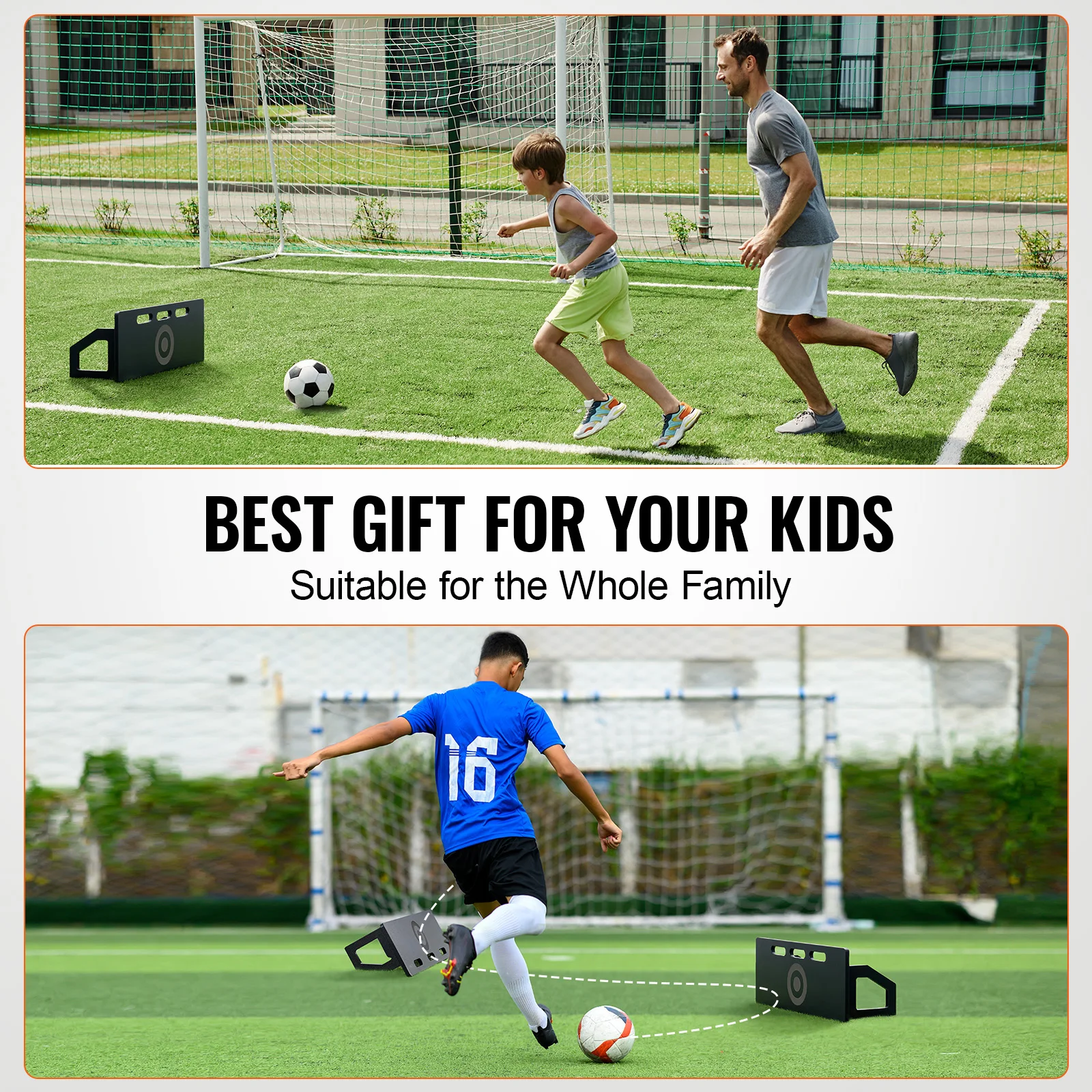 Succe Buy Soccer Rebounder Board Portable Wall with 2 Angles Rebound - alternate view