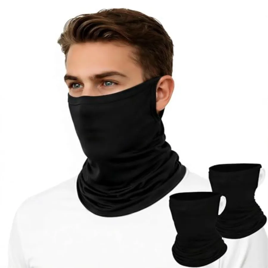 Cooling Neck Gaiter 2-Pack – Open-Ear UV Sun Protection Face Cover
