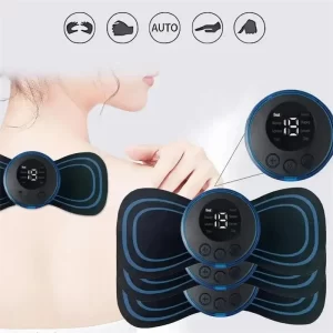 EMS Neck Massager – 8 Modes, 19 Intensity Levels