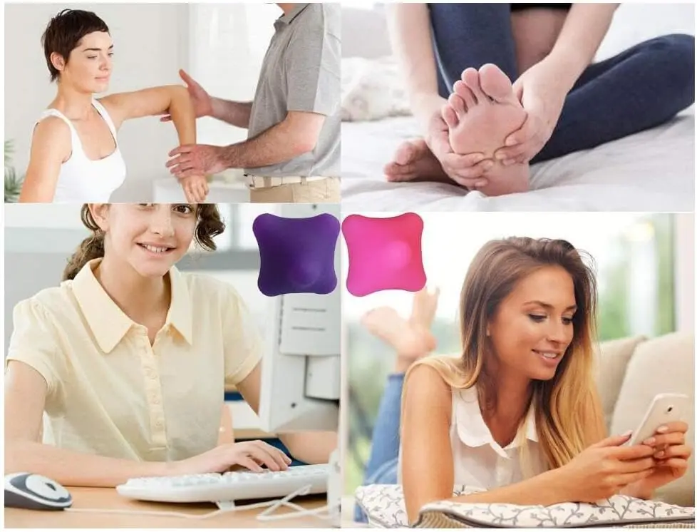 Trigger Point Massage Balls 2-Pack – Deep Tissue Foot, Back & Shoulder Relief - color options