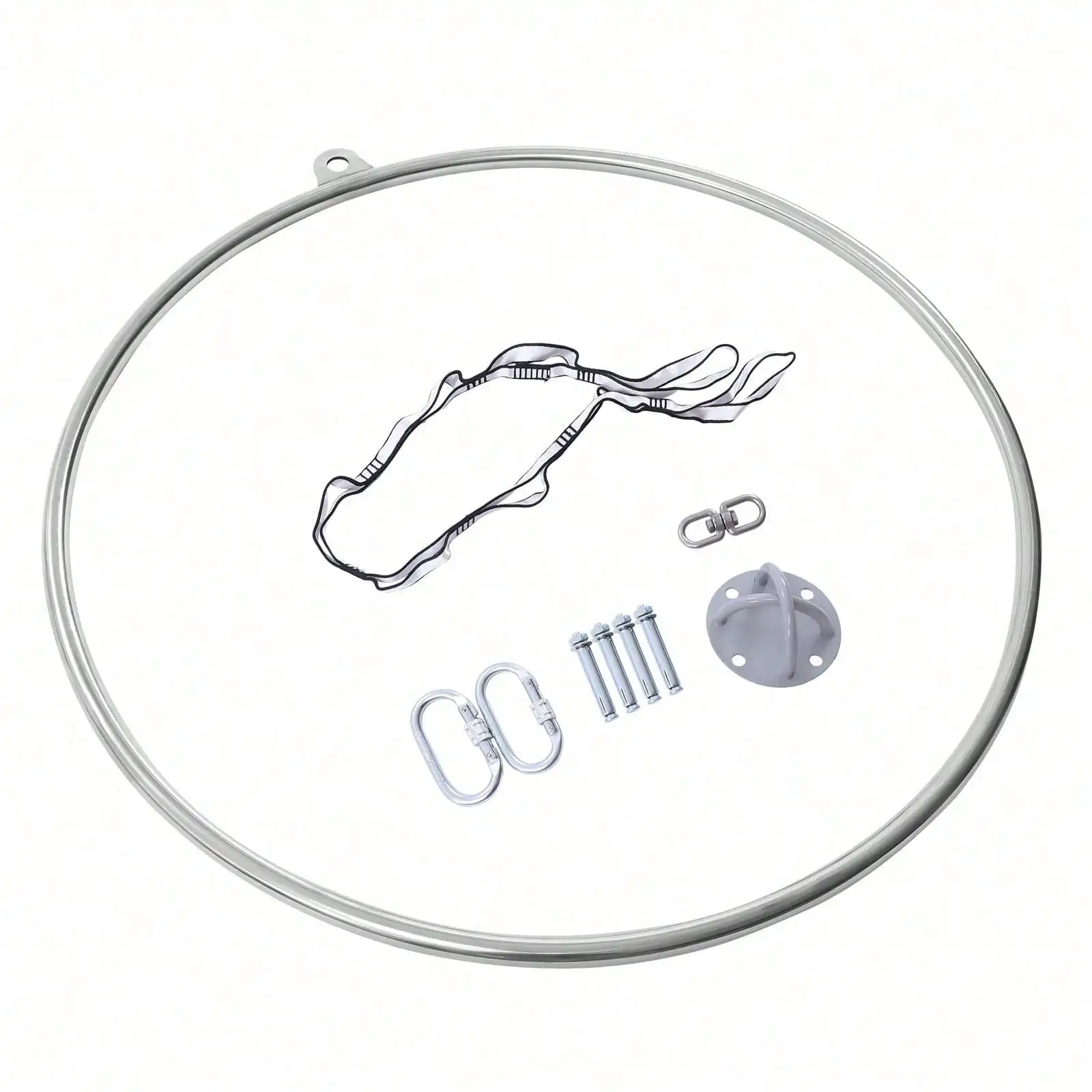 Aerial Lyra Hoop 90cm – Stainless Steel Aerial Ring for Dance, Yoga & Circus Training - alternate view