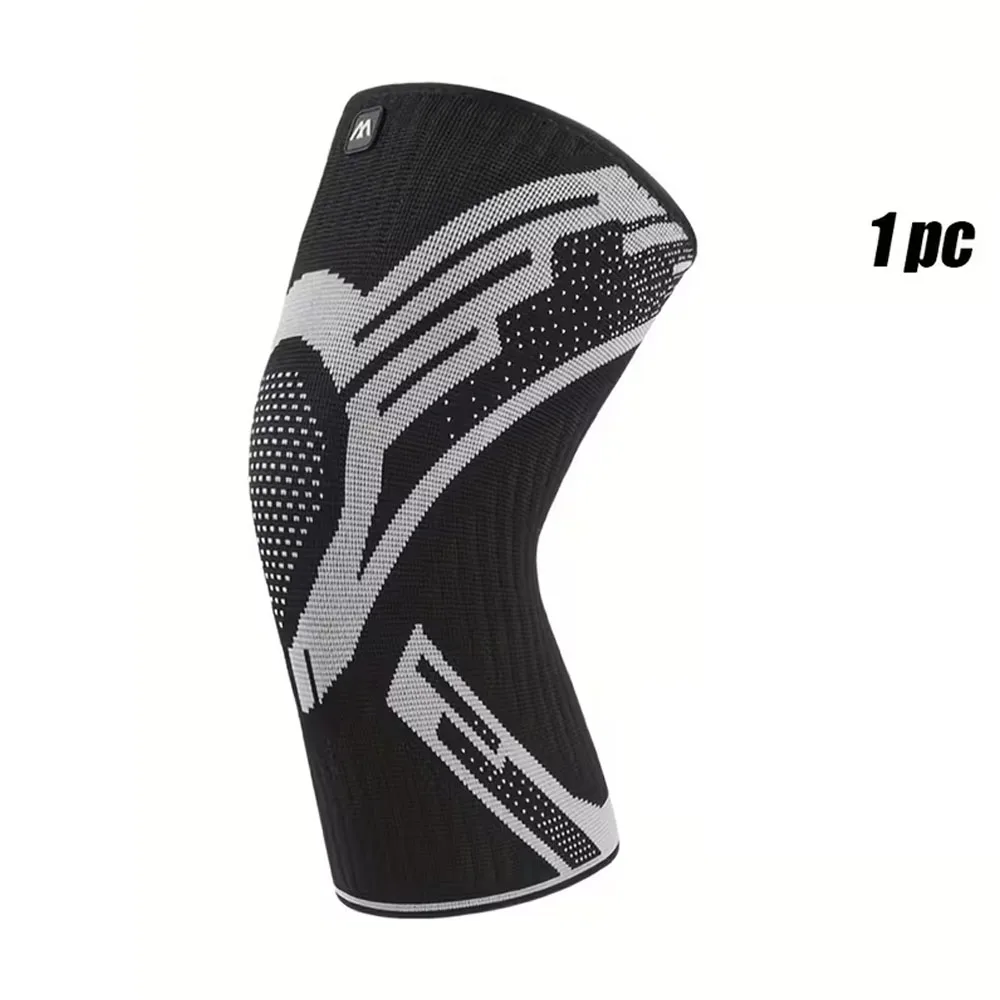 Compression Knee Sleeve with Spring Stabilisers – Breathable Sports Brace - packaging