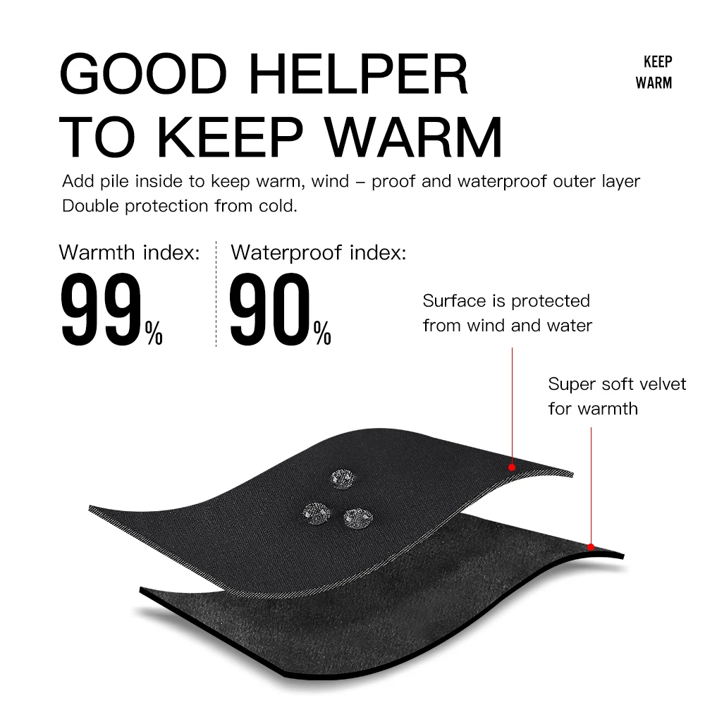 Touchscreen Winter Cycling Gloves – Windproof, Non-Slip Winter Sports Gloves - in use