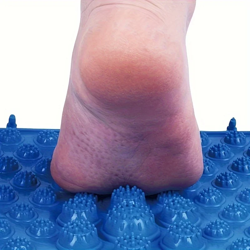 Acupressure Foot Massage Mat – Reflexology Walking Pad for Tired Feet - in use