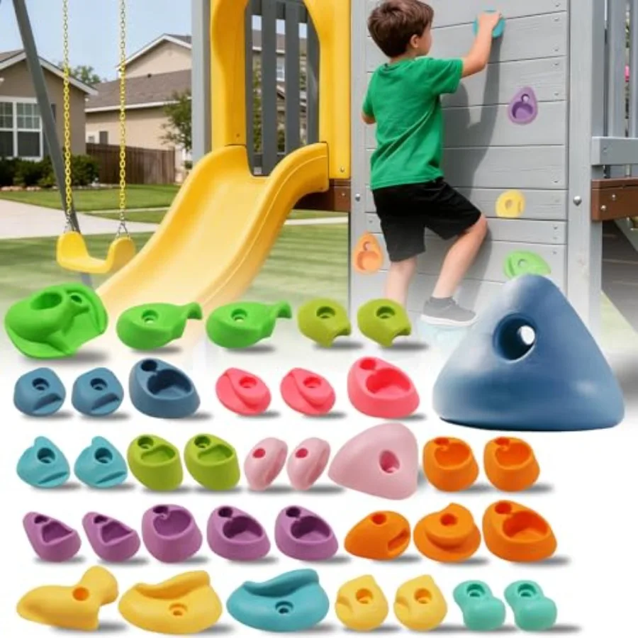 Rock Climbing Holds Set – Wall Grips Kit for Indoor & Outdoor Climbing Walls - view 12