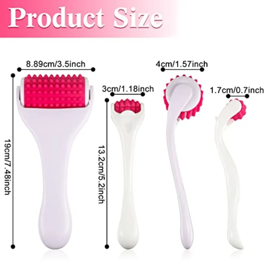 Muscle Roller Stick Set of 2 – Silicone Massage Roller for Neck, Back & Legs - close-up detail