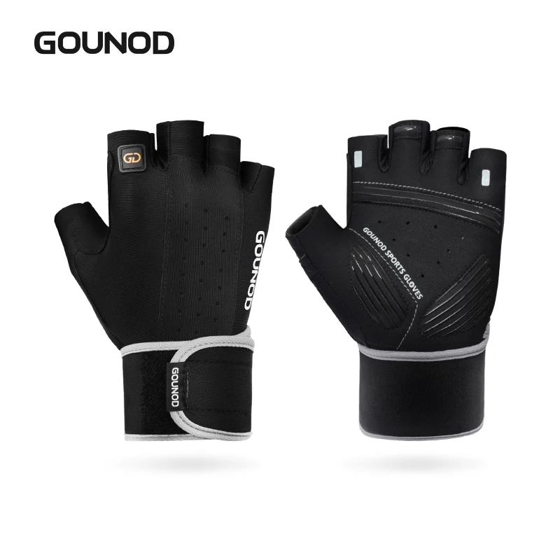 Weightlifting Gloves with Wrist Support – Breathable Anti-Slip Gym Gloves - detail view