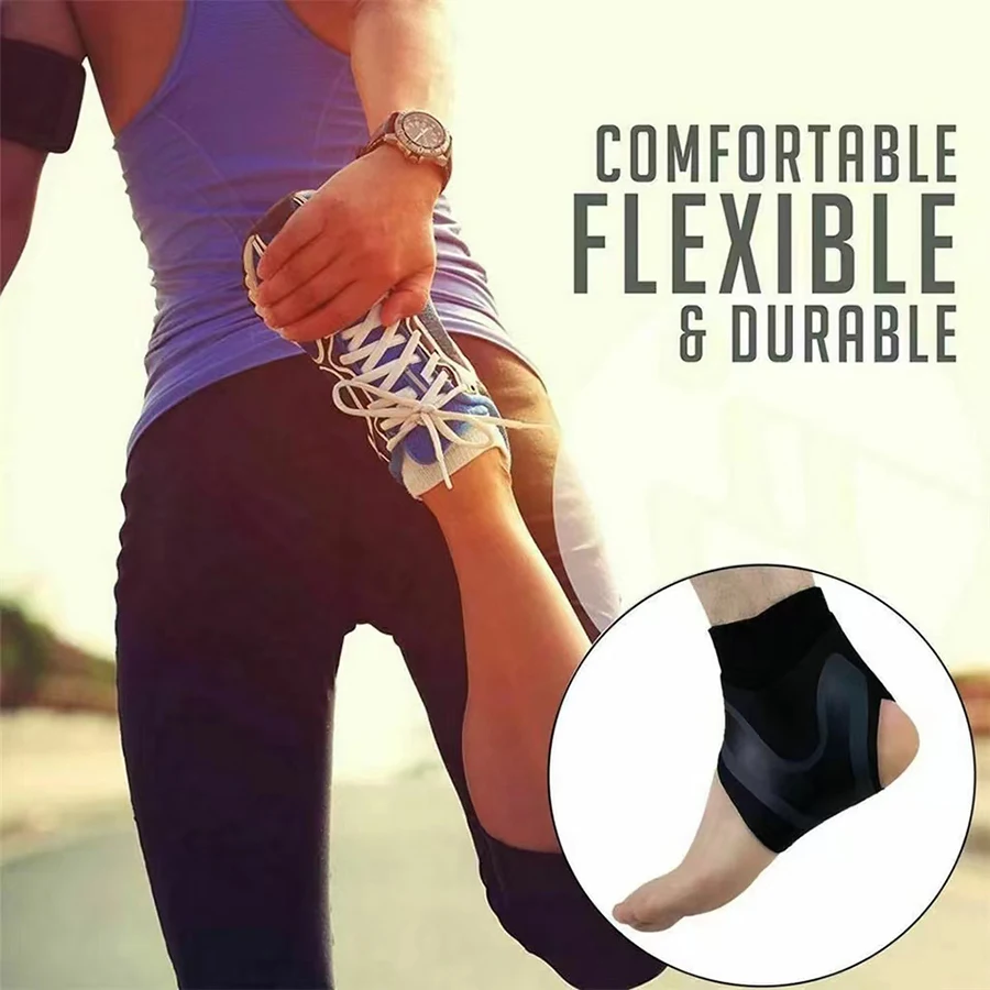 Ankle Brace Compression Sleeve – Adjustable Ankle Support for Sprains - size and dimensions