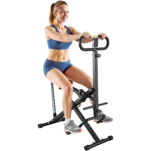 Foldable Deep Squat Rowing Machine – Resistance Band Glute & Leg Trainer