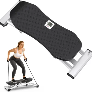 Balance Board with Resistance Bands – LCD, 330lb Capacity
