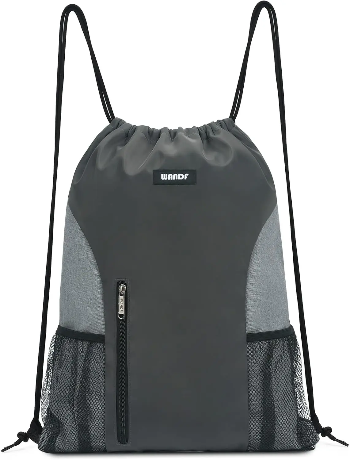 Drawstring Backpack Sports Gym Sackpack with Mesh Pockets Water Resistant String - packaging