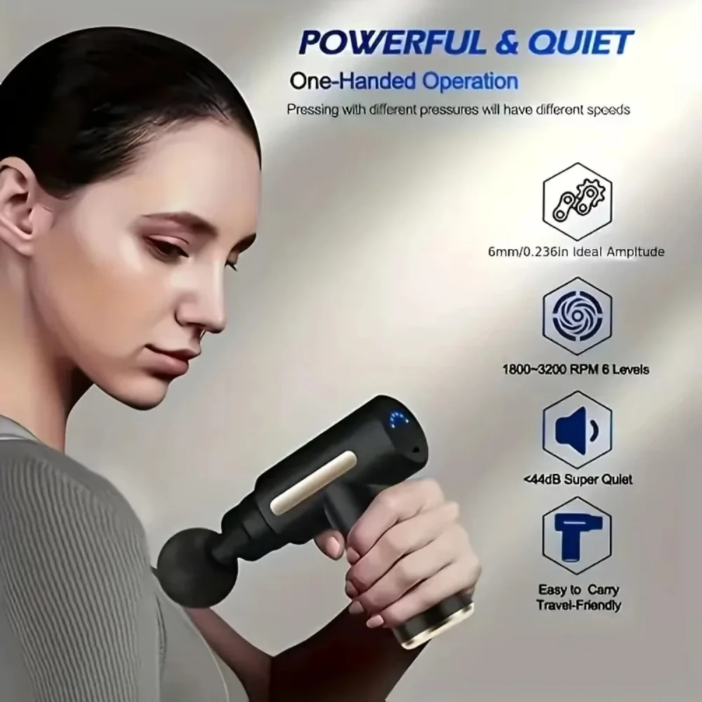 Mini Massage Gun – Portable Deep Tissue Percussion Muscle Massager