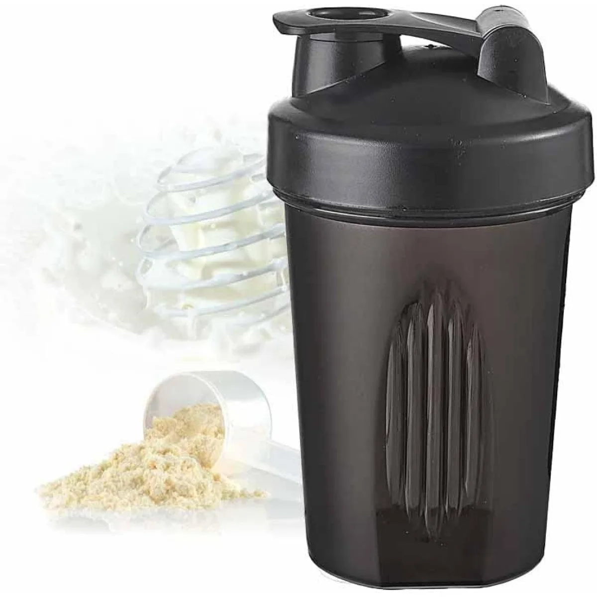 600ml 20oz BPA Free Protein Shaker Cup Portable Fitness with Blender - close-up detail
