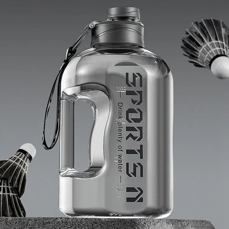 Large Water Bottle 1.7L & 2.7L – BPA-Free Gym & Camping Jug - detail view