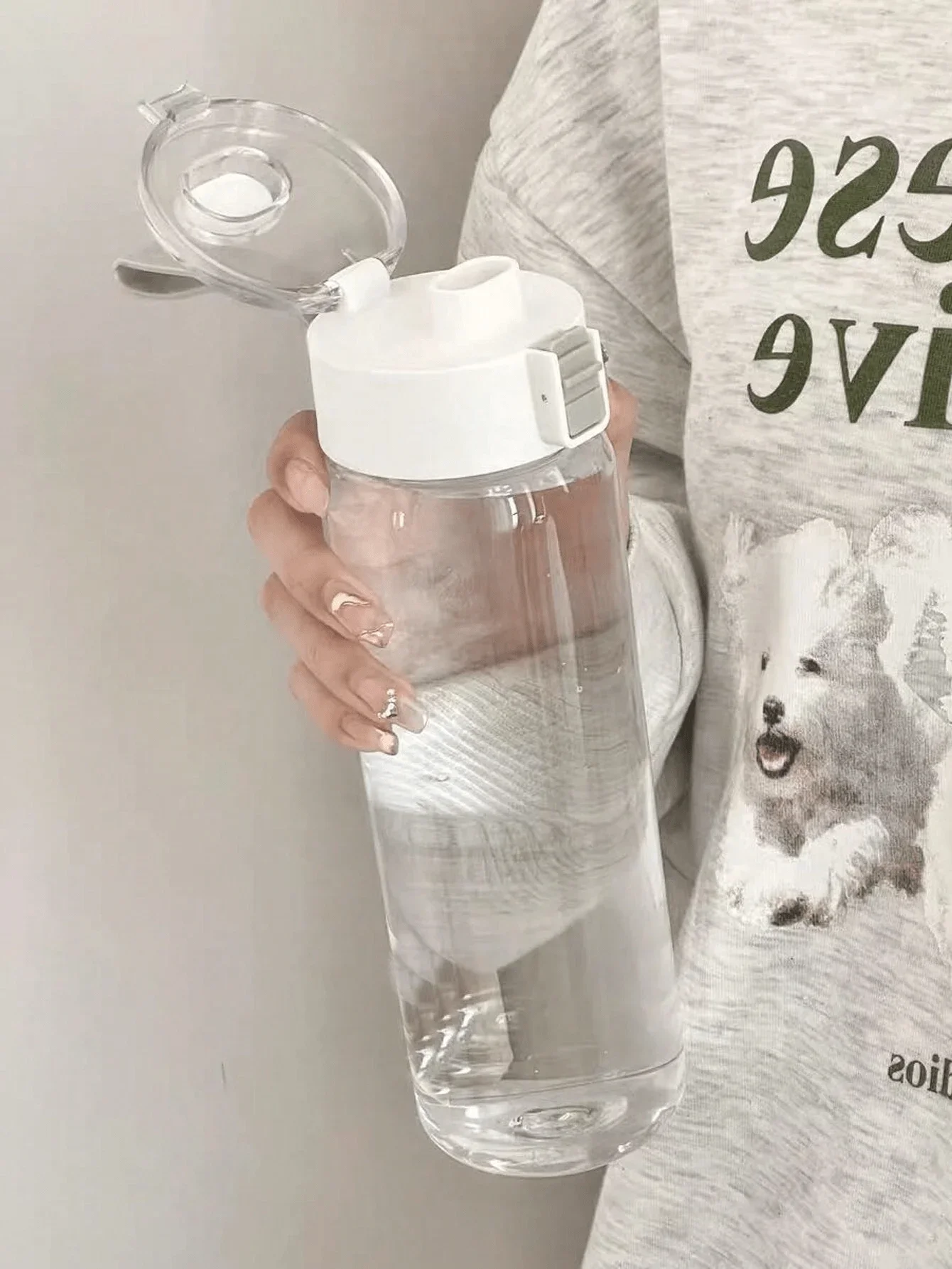 Transparent Water Bottle – Portable Sports Bottle, 0.35L–0.8L - close-up detail