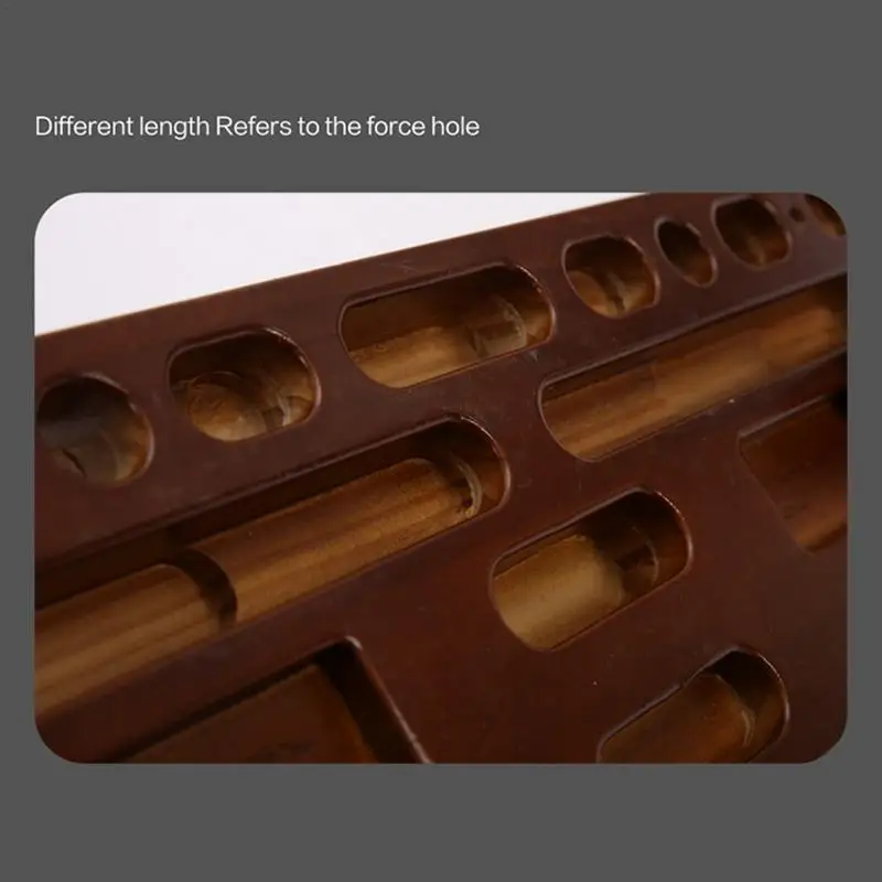 Wooden Climbing Hangboard – Non-Slip Fingerboard Grip Strength Trainer - close-up detail