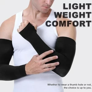 UPF 50+ Cycling Arm Sleeves – Cooling UV Protection for Riding & Running