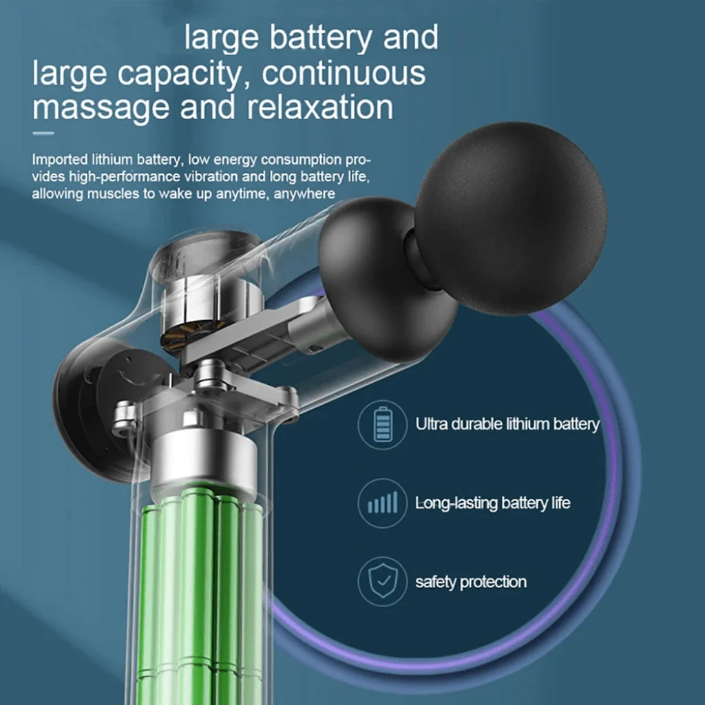 Percussion Massage Gun – Cordless Deep Tissue Muscle & Fascia Recovery - in use