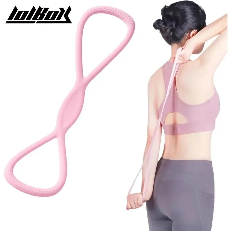 Resistance Bands with Handles Figure 8 Band Elastic Fitness Exercise for - alternate view