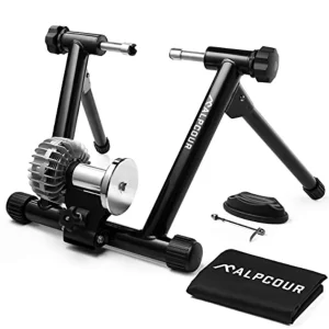 Fluid Bike Trainer Stand – Progressive Resistance Indoor Turbo Trainer, Foldable