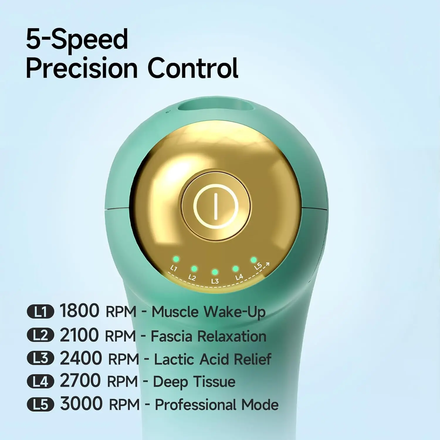 Mini Massage Gun – Portable Deep Tissue Percussion Massager with 4 Heads - color options