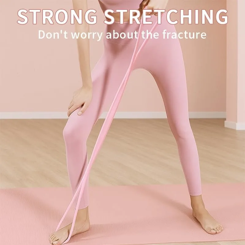Resistance Bands with Handles Figure 8 Band Elastic Fitness Exercise for - in use