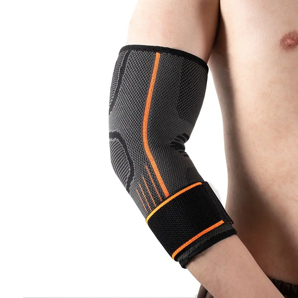 Durable Women Men Elbow Compression Sleeve Support Brace Arm Warmers Elastic - close-up detail