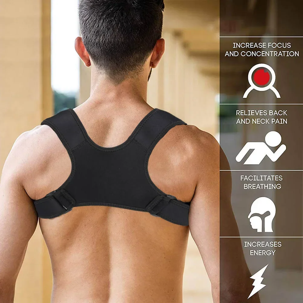 Adjustable Posture Corrector – Clavicle & Shoulder Brace for Upper Back